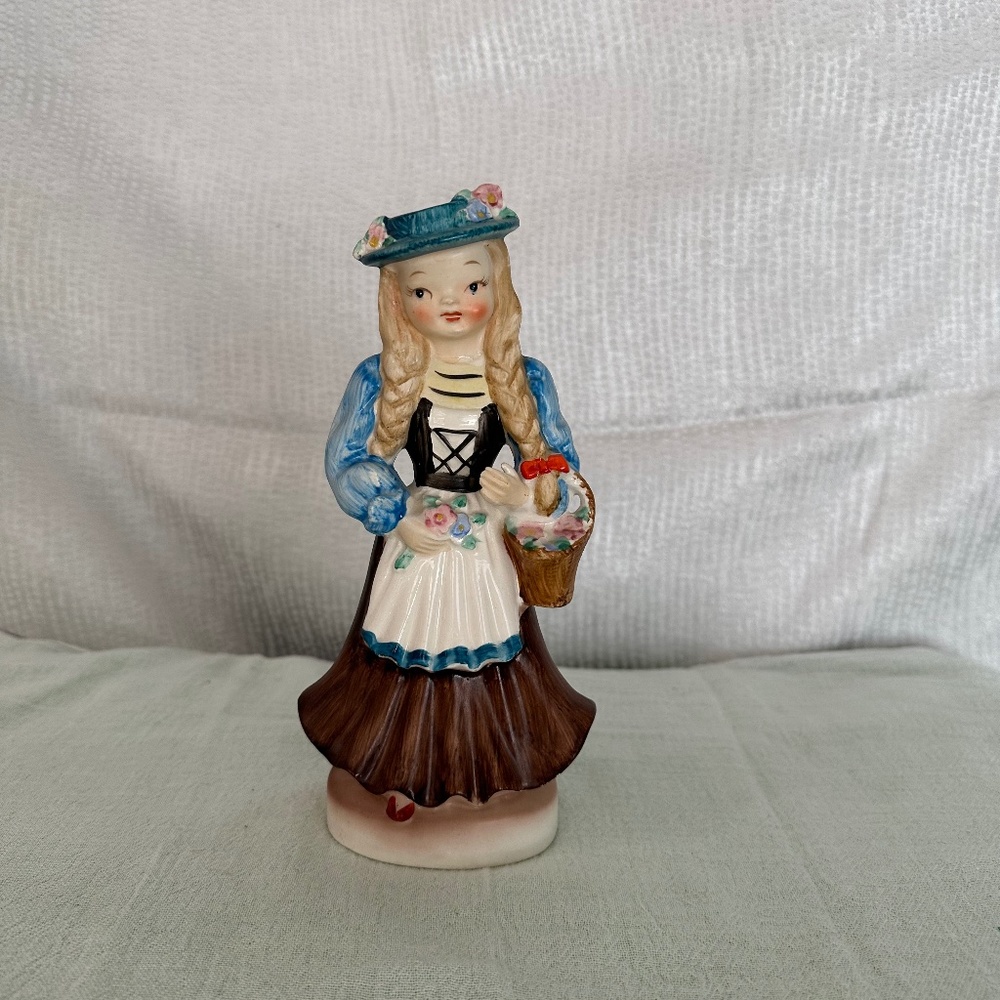 Vintage German Porcelain girl Figurine